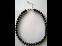 Colliers perles shungite (8mn)